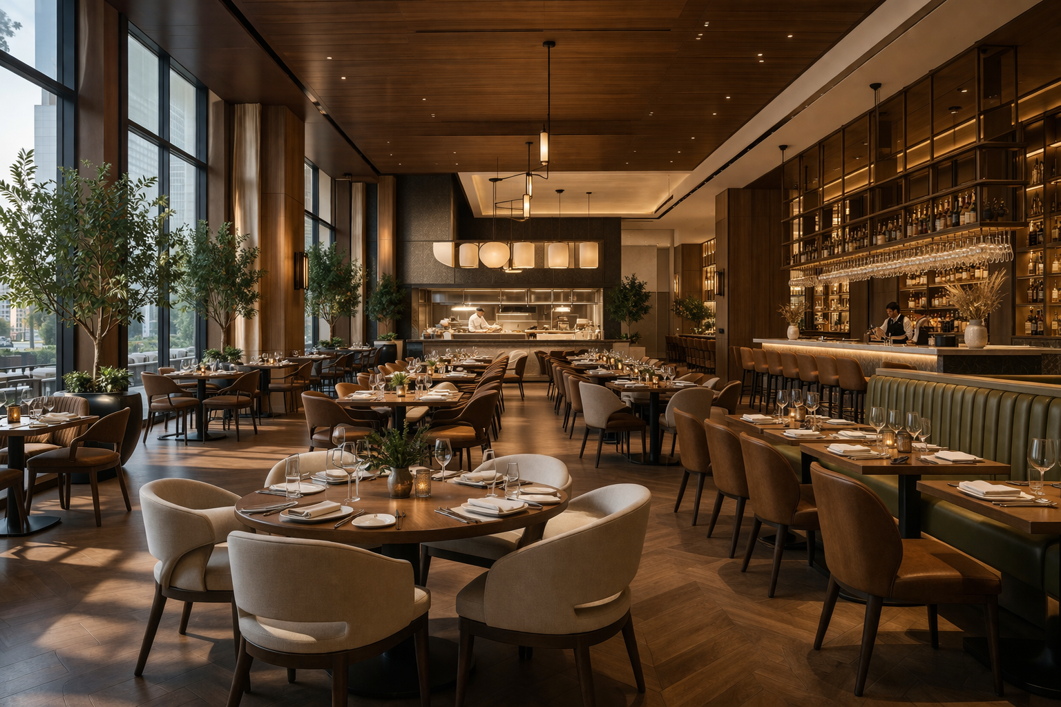 Artificial Trees for Restaurants & Dining Spaces