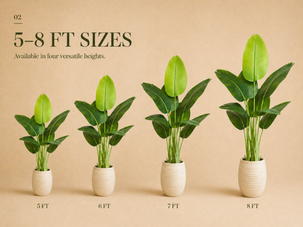 Available in 5–8 FT sizes, with custom options for projects.