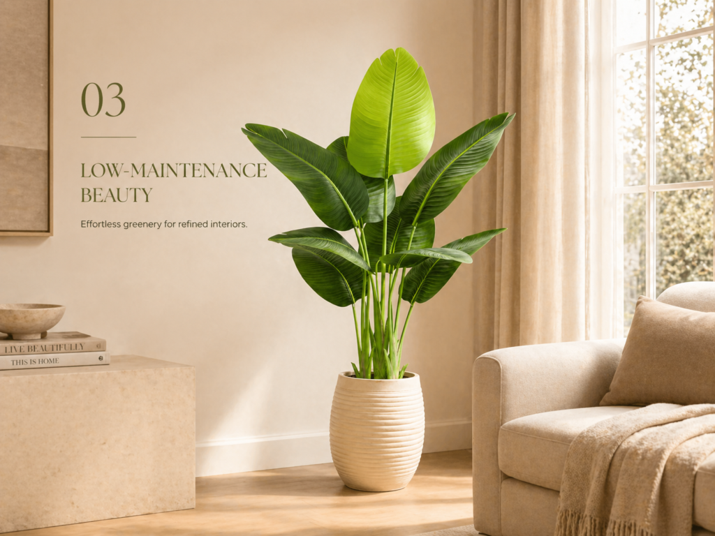 Long-lasting greenery without watering, pruning, or sunlight.