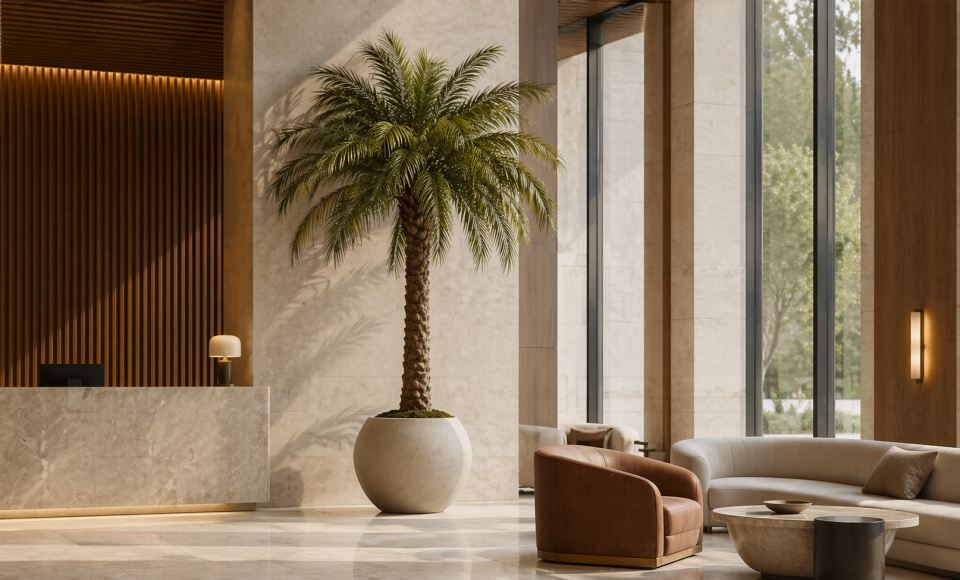 Artificial Trees for Hotel Lobbies & Hospitality Spaces