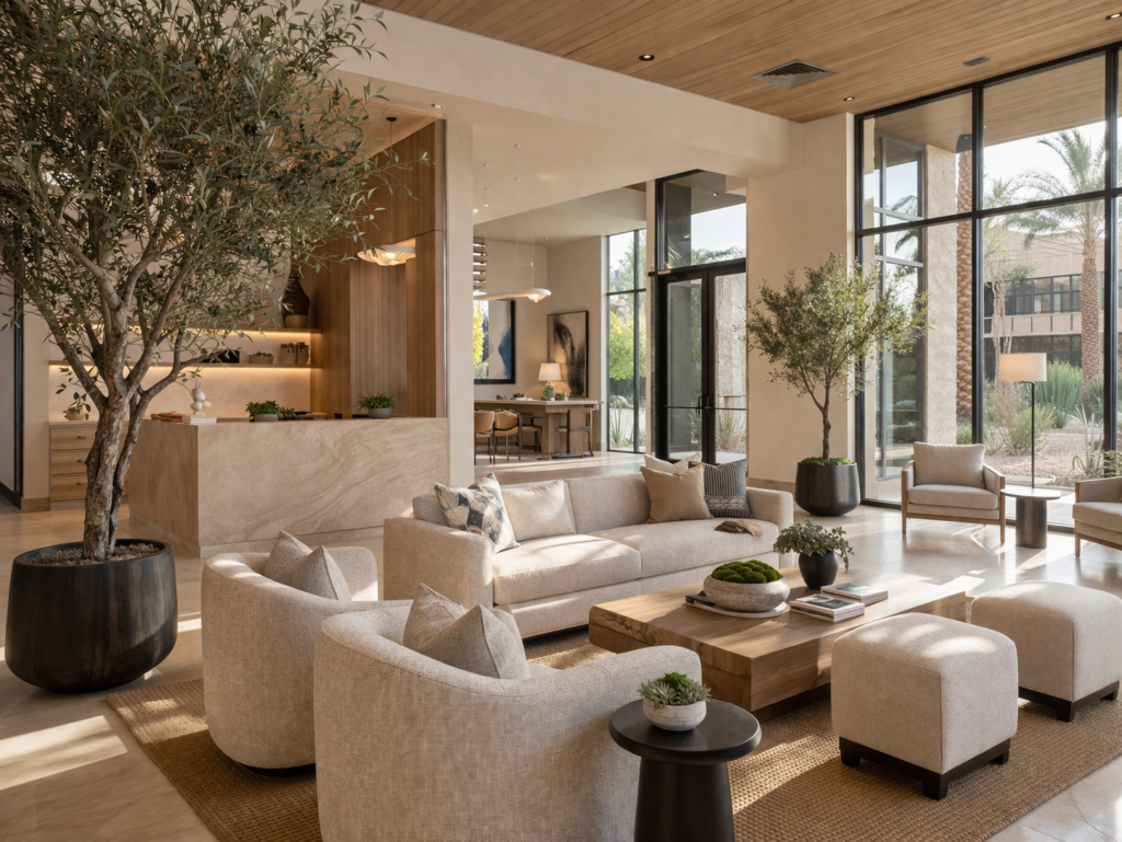 Refined Leasing Gallery Greenery Concept — Scottsdale, AZ