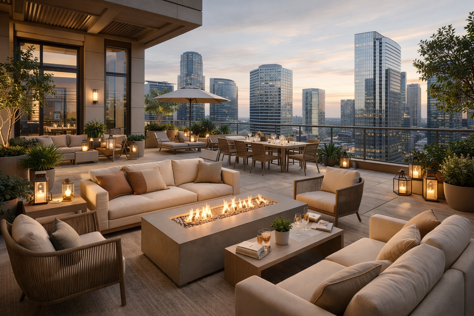 Outdoor Artificial Trees for Patios & Covered Spaces