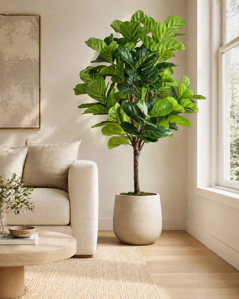 Premium Faux Fiddle Leaf Fig Tree 5–8 FT