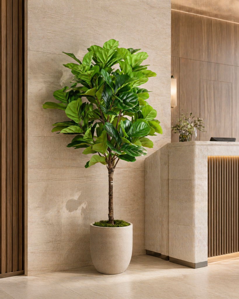 Premium Faux Fiddle Leaf Fig Tree 5–8 FT