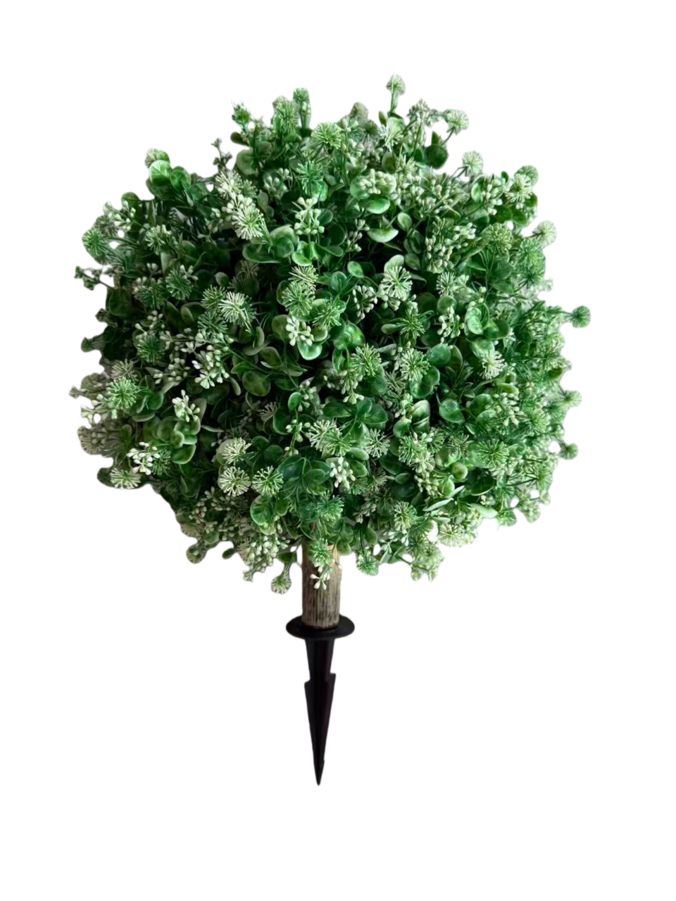 Premium Faux Boxwood Ball with Optional Ground Stake